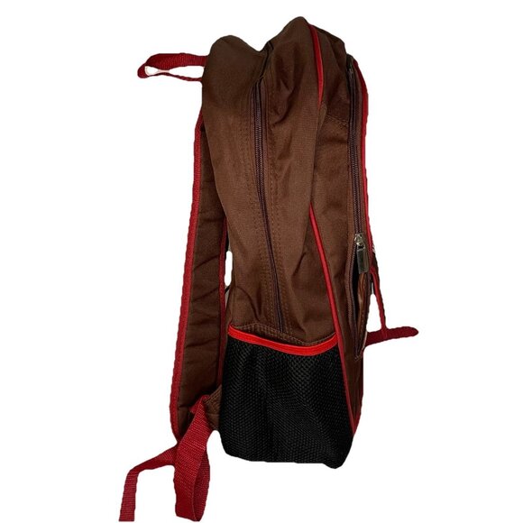 Disney Mickey Mouse Backpack Brown Red Comic Strip Design | Classic Retro Style - Picture 2 of 10